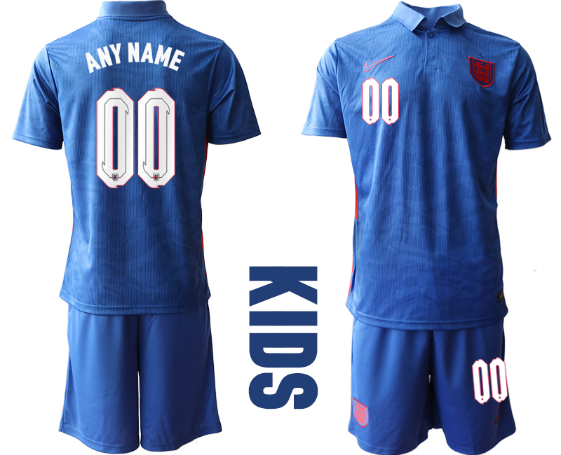 2021 European Cup England away Youth custom soccer jerseys->customized soccer jersey->Custom Jersey
